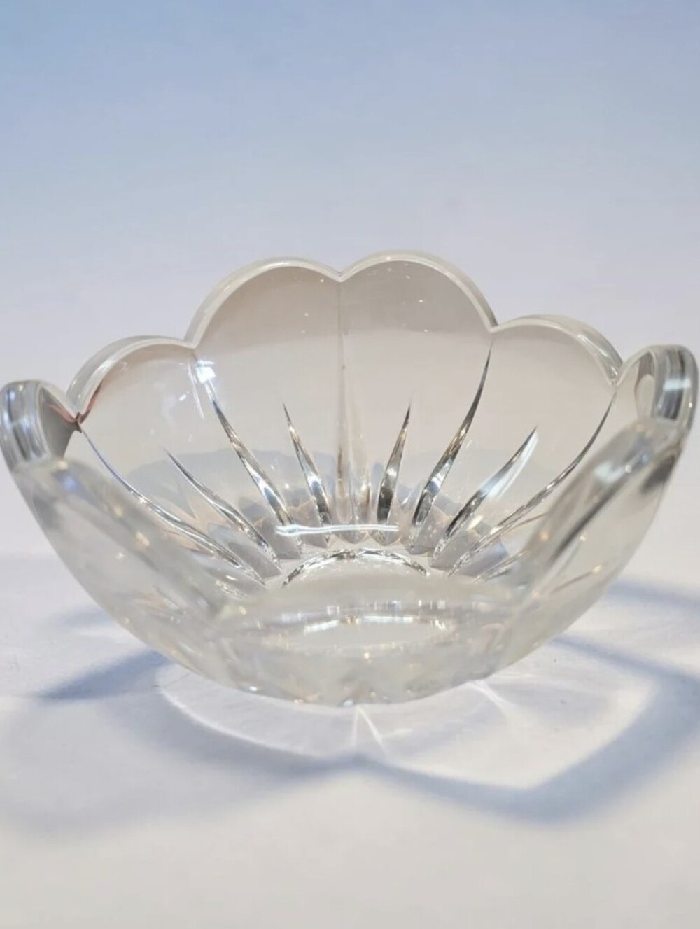Mikasa Crystal Petal Candy Dish 6 Inch Clear